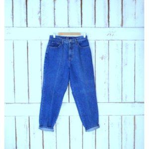 Vintage GAP high waisted tapered leg dark blue denim vintage jeans